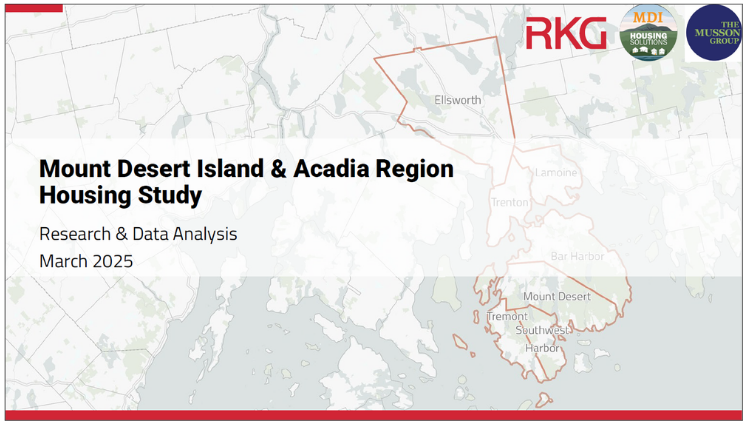 MDI and Acadia Region Housing Study 2025